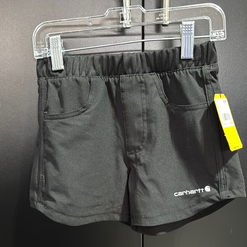 Carhartt Lightweight Ripstop work shorts,4 pocket,elastic waist,wicks sweat,logo